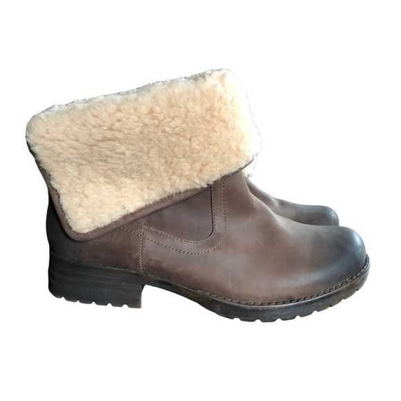 Tara M. Tori Brown Burnished Leather Convertible Fold Over Boot Size 9.5 - Picture 7 of 11